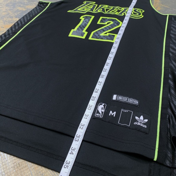 Adidas Dwight Howard Los Angeles Lakers Swingman Medium Jersey Volt 12 - Picture 8 of 10